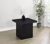 Coaster Fine Furniture 706277 Devar - Square Engineered Laminate End Side Table - Black