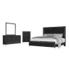 New Classic 00-B1891-24C New Classic 00-B1891-24C Ava - 6/0 California King 4 Piece Bedroom Set (Bed, Dresser, Mirror, Chest) - Black
