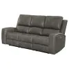 Coaster Fine Furniture 603431PPP Brickston - Triple Power Reclining Sofa - Charcoal