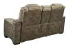 Ashley Furniture 2200318 Ashley Furniture 2200318 Next-Gen Durapella - Power Reclining Loveseat With Console/Adj Headrest - Sand