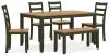 Ashley Furniture D401-325 Ashley Furniture D401-325 Gesthaven - Dining Room Table Set (Set of 6) - Natural / Green