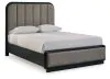 Ashley Furniture B821B2 Ashley Furniture B821B2 Rowanbeck - Queen Upholstered Panel Bed - Gray / Black