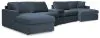 Ashley Furniture 92121S70 Ashley Furniture 92121S70 Modmax - 5 Piece Double Chaise Sectional With Audio Console - Ink