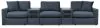 Ashley Furniture 92121S15 Ashley Furniture 92121S15 Modmax - 5-Piece Sectional With 2 Audio System Consoles - Ink
