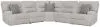 Ashley Furniture 93605S3 Ashley Furniture 93605S3 Acklen Place - 5-Piece Power Reclining Sectional - Pewter
