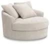 Ashley Furniture PC5910621 Cuddle Plush - Oversized Swivel Accent Chair - Arctic