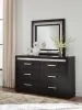 Ashley Furniture PCB2611B1 Ashley Furniture PCB2611B1 Brizmore - Dresser And Mirror - Black