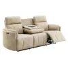 ACME LV07410 ACME LV07410 Elison - Power Motion Sofa With Drop Table - Dark Beige Polished Microfiber