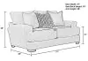 Jackson Furniture Industries 449802-1796/36-2870/24 Ava - Loveseat - Cashew