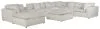 Jackson 4445/31/59/28/88/9-11 Jackson 4445/31/59/28/88/9-11 Posh - 9 Piece Modular Sectional With 3 Armless, 3 Corners, 2 Cocktail Ottoman, 1 Console - Porcelain