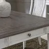 Liberty Furniture 417-T4072 Allyson Park - Rectangular Leg Table - Wirebrushed White / Charcoal