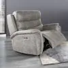 New Classic U092-13P2-GRY Kamari - Glider Recliner With Power Headrest & Footrest - Gray