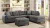 CoasterEveryday 500413 Stonenesse - Upholstered Sectional Chaise Sofa - Gray