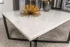 Coaster Fine Furniture 707698 Tobin - Square Marble Top Coffee Table - White And Black