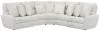 Jackson Furniture Industries 633/66/68/67-01 Majesty - 3 Piece Deep Seating Power Reclining Sectional - White