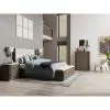 Riverside Furniture 87180-87183-87174 Riverside Furniture 87180-87183-87174 Sariel - King Upholstered Storage Bed - Dark Brown