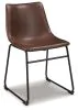 Ashley Furniture D372-01 Centiar - Dining UPH Side Chair (Set of 2) - Brown / Black