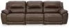 Ashley Furniture U71604S5 Ashley Furniture U71604S5 Dunleith - 3-Piece Power Reclining Sofa - Chocolate