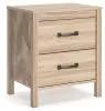 Ashley Furniture EB3929-292 Battelle - Two Drawer Night Stand - Tan