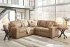 Ashley Furniture 38006S2 Ashley Furniture 38006S2 Bandon - 2-Piece Sectional With Laf Loveseat - Toffee