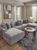 Ashley Furniture 92104S19 Ashley Furniture 92104S19 Modmax - 4-Piece Sectional With Laf And Raf Corner Chaises - Granite