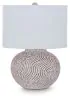 Ashley Furniture L100894 Vien - Terracotta Table Lamp - Distressed White