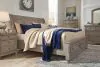 Ashley Furniture B733B8 Ashley Furniture B733B8 Lettner - King Sleigh Bed With 2 Storage Drawers - Light Gray