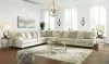 Ashley Furniture 19604S2 Rawcliffe - Left Arm Facing Sofa 4 Pc Sectional - Parchment