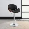 CoasterEssence 130504 Harris - Adjustable Bar Stool - Black And Chrome