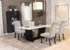 CoasterElevations 115511-S5S Sherry - 5 Piece Rectangular Marble Top Dining Table Set - Sand