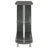 CoasterEssence 101073 Adolfo - Rectangular 2-Tier Home Bar Table - Gray High Gloss