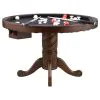 CoasterEssence 100871 Turk - Round Dining And Billiard Poker Game Table - Tobacco