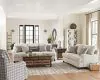 CoasterElevations 511094-S3 Glenn - 3 Piece Upholstered Sofa Set - Light Gray And Gray