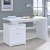 CoasterEveryday 800110 Irving - 2-Drawer Office Computer Desk - White