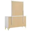 Coaster Fine Furniture 224733M Lucia - 6-Drawer Dresser With Mirror - White