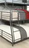 Furniture of America CM-BK918-BED Olga - Twin Over Full Over Queen Bunk Bed - Antique Black