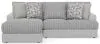 Jackson Furniture Industries 3480/75/42-18 Jackson Furniture Industries 3480/75/42-18 Titan - 2 Piece Sofa Chaise With Comfort Coil Seating (Left Side Facing Chaise) - Moonstruck