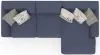 Jackson Furniture Industries 4052/63/76/2-23 Cape May - 2 Piece Sofa Chaise With Comfort Coil Seating And 5 Accent Pillows Included (RSF Chaise) - Denim