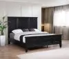 CoasterEssence 201321KWN Sandy Beach - California King Wood Panel Bed - Black