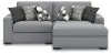Benchcraft® 61305S10 Benchcraft® 61305S10 Bealton - 2-Piece Sectional With RAF Corner Chaise - Salt And Pepper