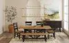 Intercon HD-TA-40104-RWR-C Hendricks - Trestle Table - Rustic Wheat / Raven