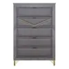 New Classic B1826-070 Symmetry - 5 Drawer Chest - Charcoal
