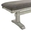 Liberty Furniture 528-C9001B Hallendale - Upholstered Dining Bench - Gravel Wash
