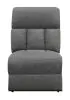 CoasterEssence 609540AC Bahrain - Upholstered Armless Chair - Charcoal