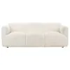 Coaster Fine Furniture 509811 Dorset - Fabric Upholstered Round Track Arm Sofa - White