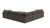 Jackson 3215/36/31/37/12/59-09 Siena - 5 Piece Modular Sectional With Cuddler Seat Cushions And Included Accent Pillows And Cocktail Ottoman - Chocolate