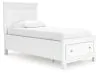 Ashley Furniture B680B24 Ashley Furniture B680B24 Fortman - Twin Panel Storage Bed - White