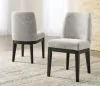 Ashley Furniture D984/45/01(6)/60 Ashley Furniture D984/45/01(6)/60 Burkhaus - 8 Pc. - Dining Room Extension Table, 6 Side Chairs, Server - Dark Brown