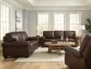 Ashley Furniture 52107/38/35/25 Ashley Furniture 52107/38/35/25 Colleton - 3 Pc. - Sofa, Loveseat, Rocker Recliner - Dark Brown