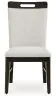 Ashley Furniture D618-01 Neymorton - Dining Upholstered Side Chair (Set of 2) - Light Gray / Brown